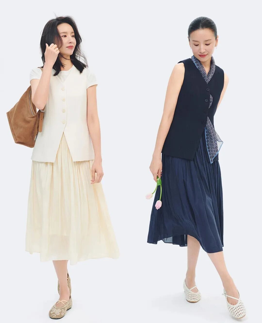 袁泉董洁穿搭技巧_极简高智风穿搭_衣品 女明星
