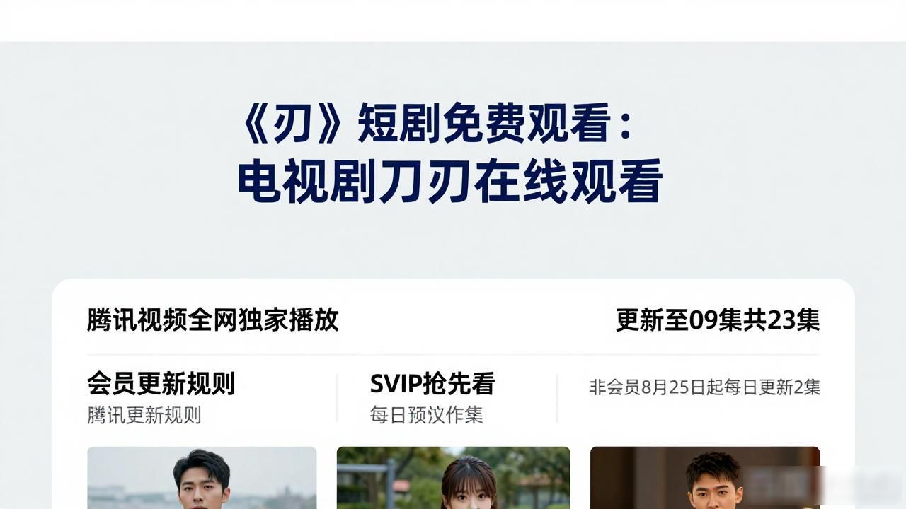 《刃》短剧免费观看：电视剧刀刃在线观看